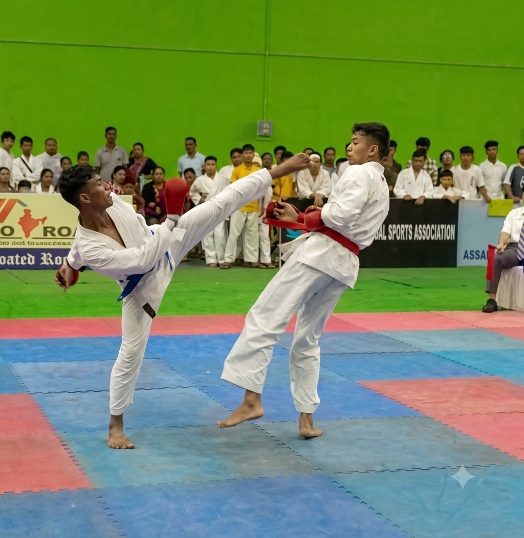 Karate training